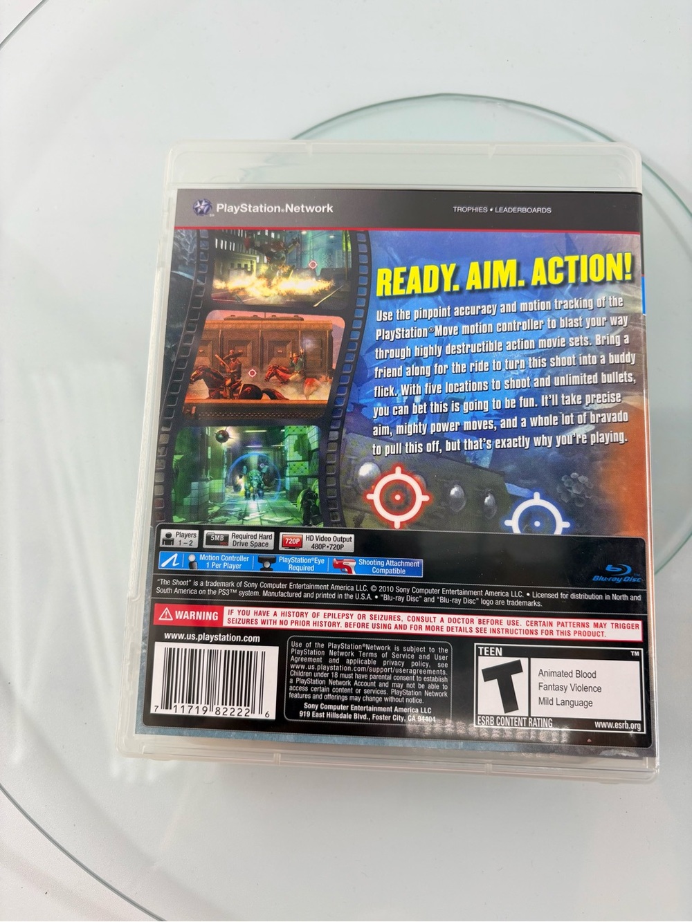 PS3 The Shoot Game Complete CIB PlayStation 3 Move Required Tested Working - Picture 2 of 4